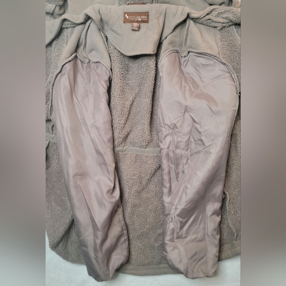 Koolaburra by UGG Cozy Sherpa Jacket Sz XL Truffle Mauve Hooded Zip Up Fleece - Picture 14 of 16
